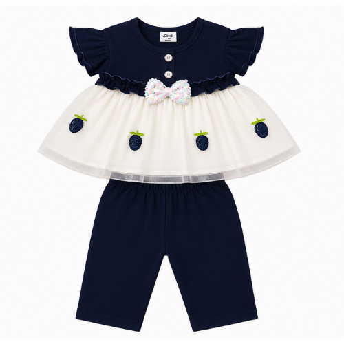 Blueberry Kids Frock Suit