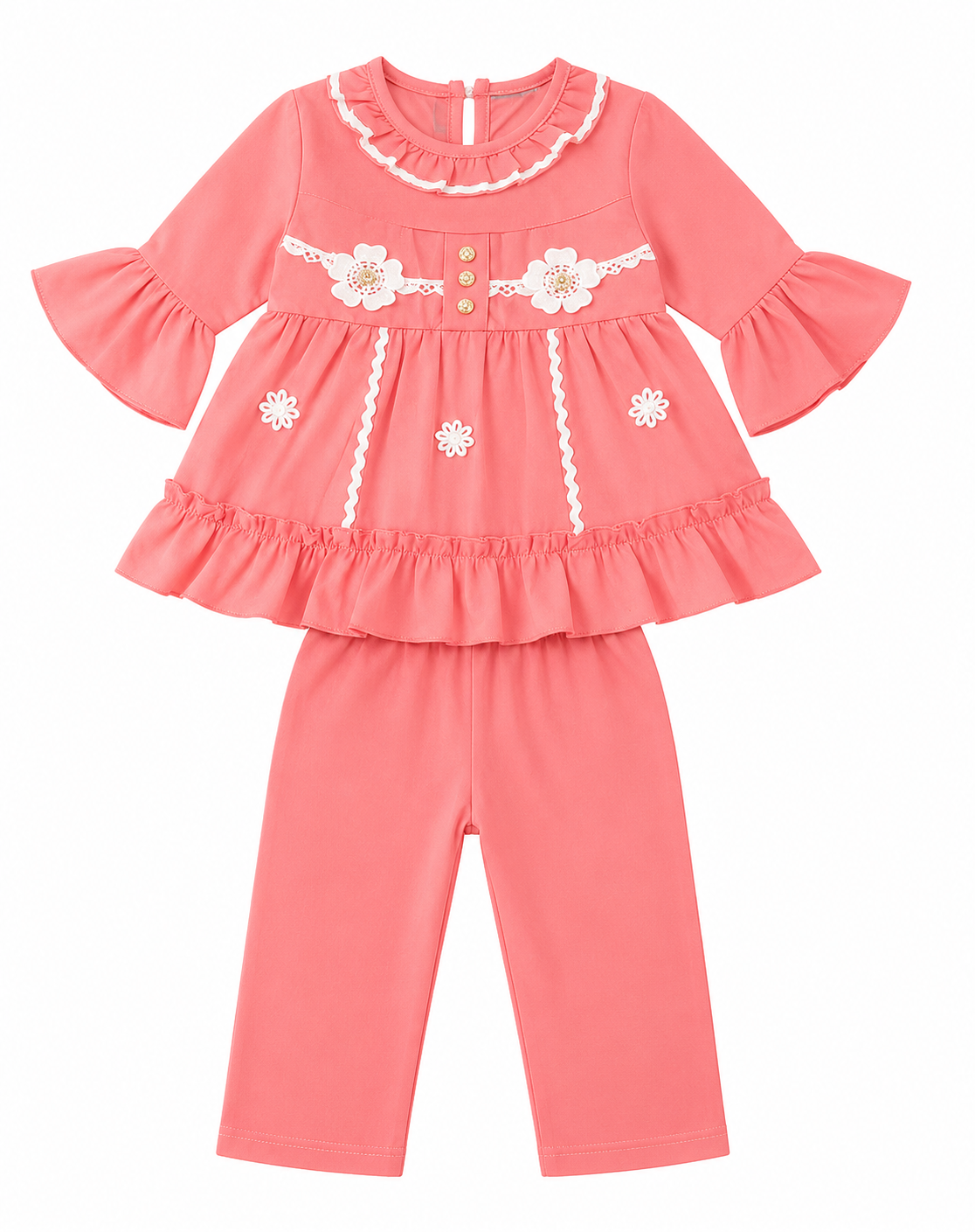 Coral Pink Frock Suit